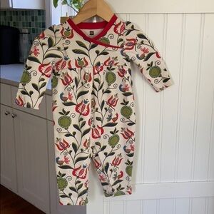 Tea Collection Floral Kimono Neck One-Piece
